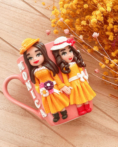 Clay Doll Mug - 2 Characters